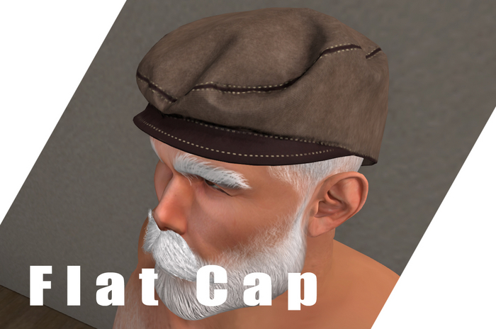Flat Cap - High LOD & Quality Details ( New HD Texture Hat, Northern, Working Class, Furry, Fashion ) >>> Promo <<<