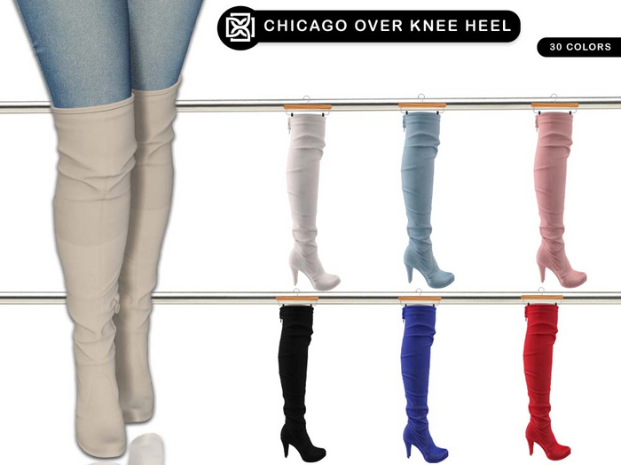 Addams - Chicago Over Knee Heel Boot #FATPACK