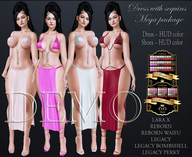 InStyle *Sequin  Dress & HEELS* ~Mega Pack - DEMO
