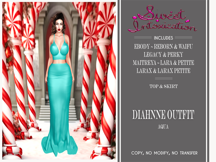 ::Sweet Intoxication:: Diahnne Outfit - Aqua