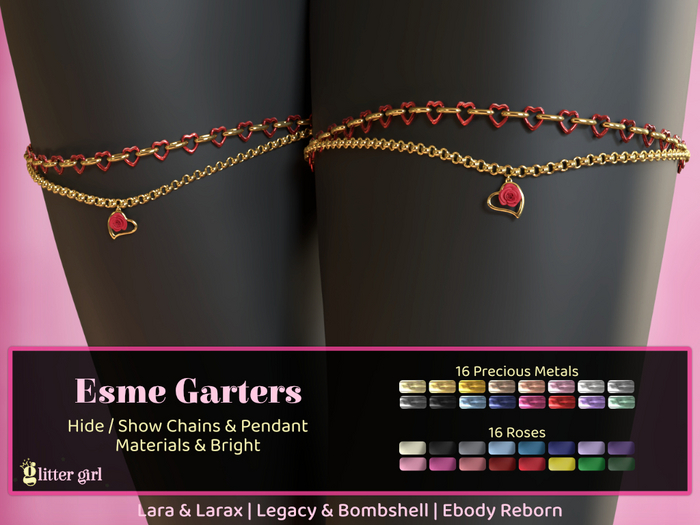 Glitter Girl - Esme Garters