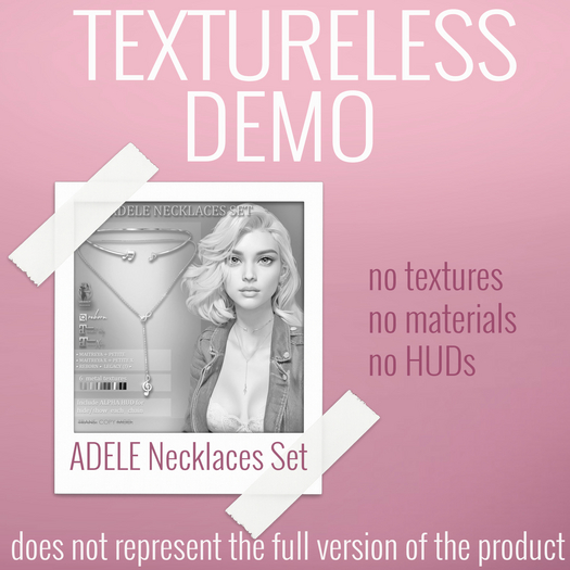 TEXTURELESS DEMO *AvaWay* ADELE Necklaces Set