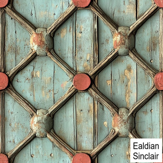Worn Painted Carved Paneling Seamless Texture