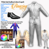 AmAzINg CrEaTiOnS White Suit Endless colors (Lapel)