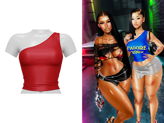 [Brior] Marrah Halter Top - (Red)