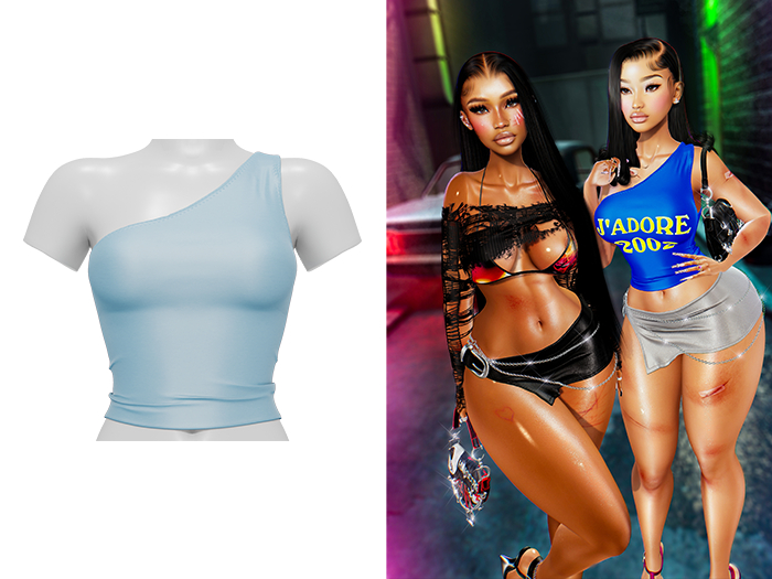 [Brior] Marrah Halter Top - (Blue)