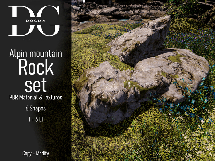 [Dogma] Alpin Mountain Rocks PBR Set