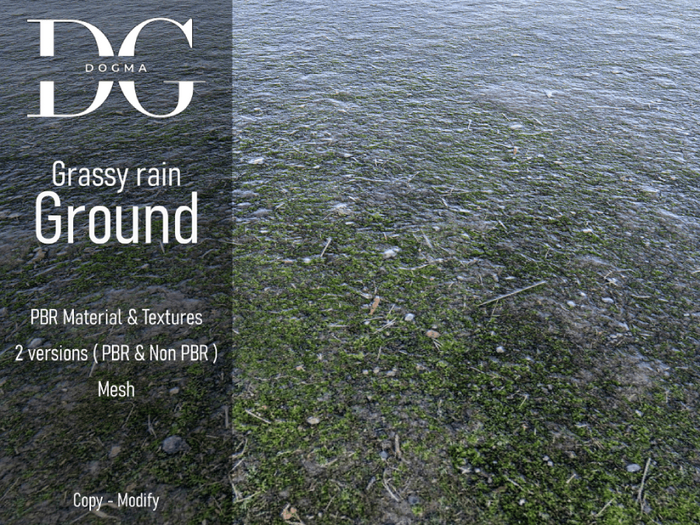 Second Life Marketplace - [Dogma] Grassy Rain PBR Fatpack