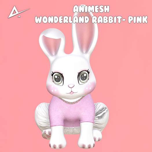 ❤️❤️Akikazu Wonderland Rabbit Animesh Pink ❤️❤️