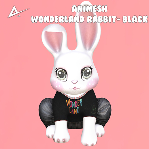 ❤️❤️Akikazu Wonderland Rabbit Animesh  Black ❤️❤️