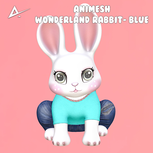 ❤️❤️Akikazu Wonderland Rabbit Animesh  Blue❤️❤️