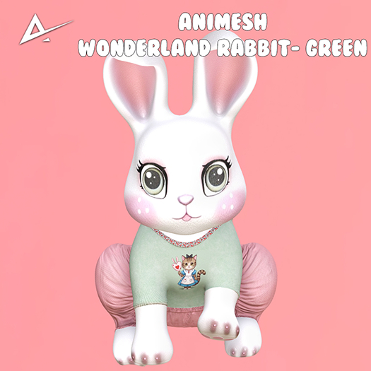 ❤️❤️Akikazu Wonderland Rabbit Animesh  Green❤️❤️