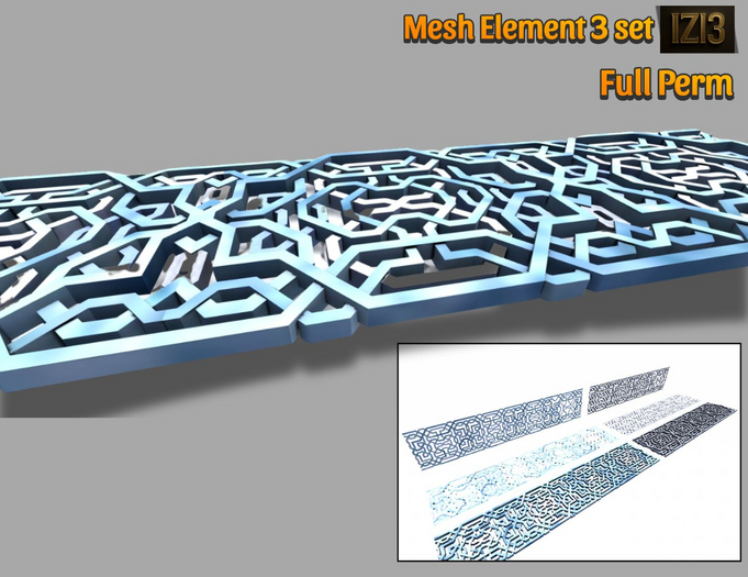 Arabesque Decor Elements - Mesh (Full Perm, 3-Piece )