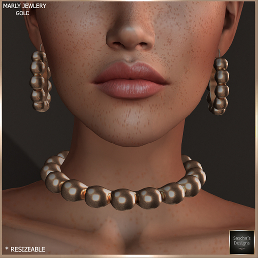 SAS - Marly Gold Jewelry Set  