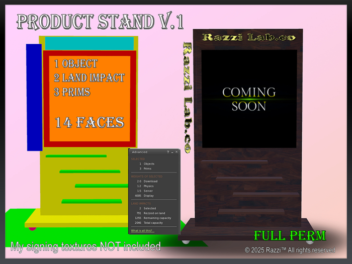 VENDOR STAND V.1 *FULL PERM MESH*