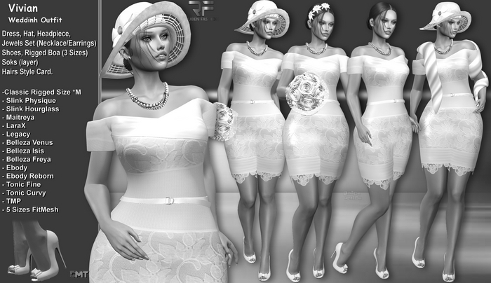R.F. - VIVIAN  - Wedding UD* outfit - DEMO Demo