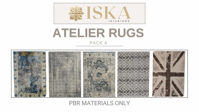 [ISKA] Atelier Rugs - Pack 4 - [PBR][Boxed]