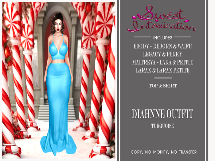 ::Sweet Intoxication:: Diahnne Outfit - Turquoise
