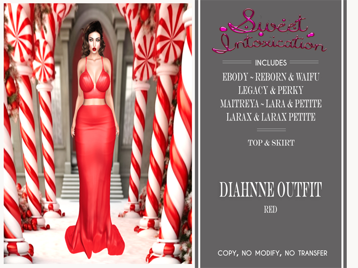 ::Sweet Intoxication:: Diahnne Outfit - Red