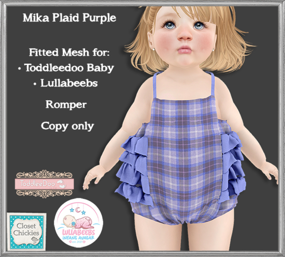 *CC* Mika Plaid Purple (fitted TDB/LB) add me