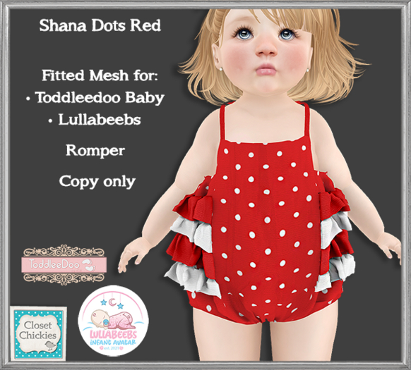*CC* Shana Dots Red  (fitted TDB/LB) add me