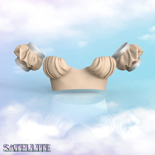 Beige Folds Top Bombshell