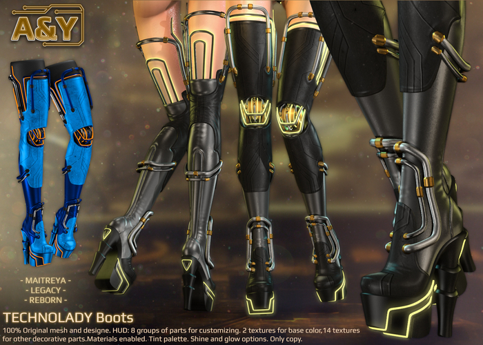 A&Y Technolady Boots - Blue