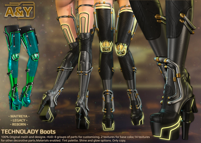 A&Y Technolady Boots - Green