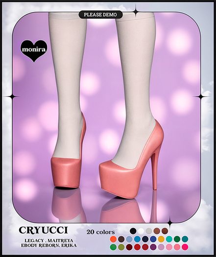 Cryucci MONIRA HEELS FATPACK