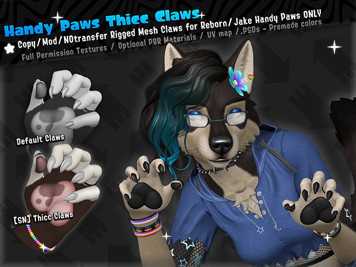 [SN] HandyPaws Thicc Claws (Reborn/Jake)