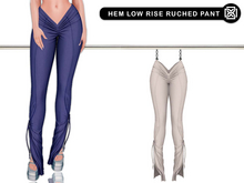 Addams // Hem Low Rise Ruched Pant // N*27