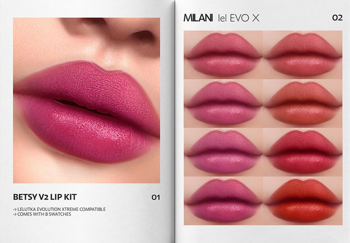 MILANI - "BETSY V2" LIP KIT / FATPACK