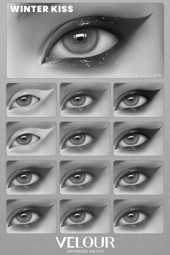 VELOUR "WINTER KISS" EYESHADOW DEMO