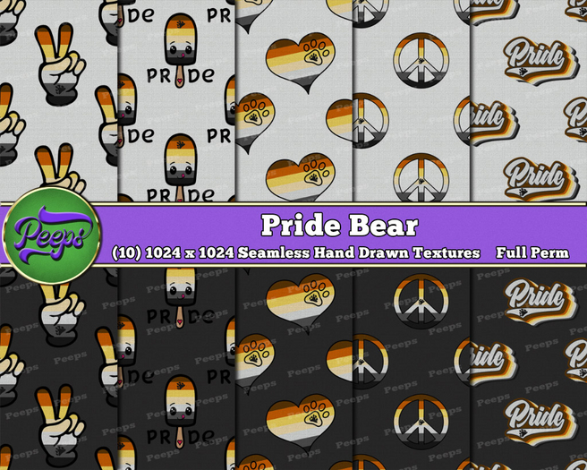 Peeps Textures Pride Bear