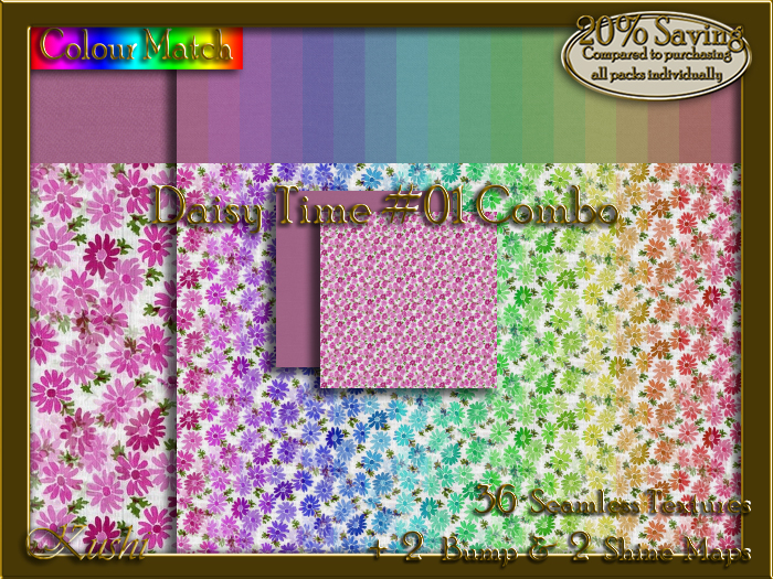 Daisy Time #01 COMBO Texture Bundle