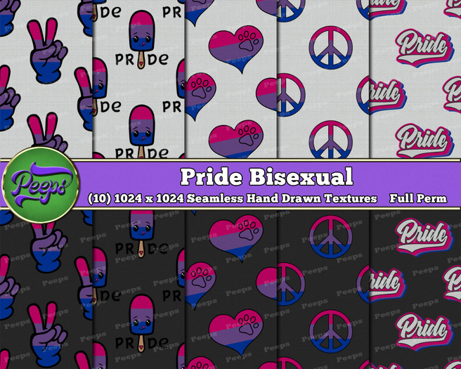 Peeps Textures Pride Bisexual