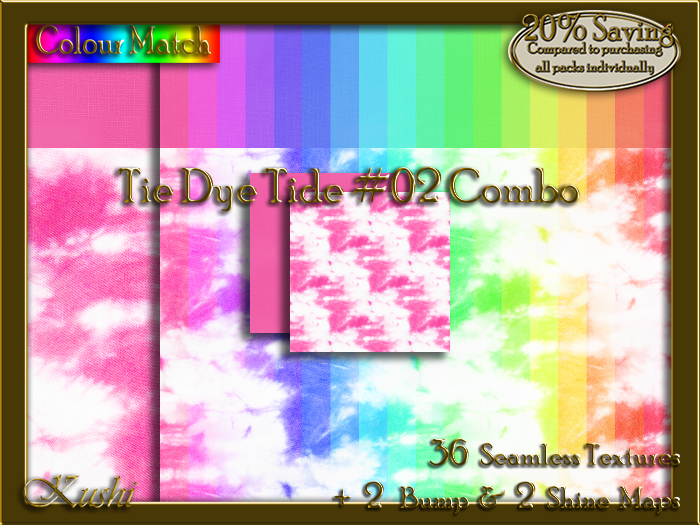 Tie Dye Tide #02 COMBO Texture Bundle