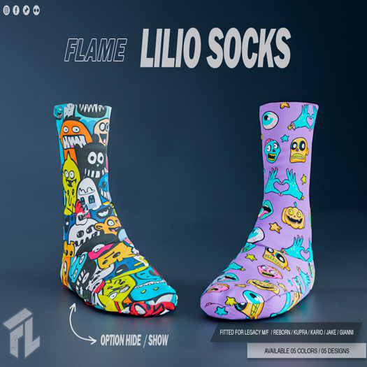 Flame Lilio Socks FATPACK