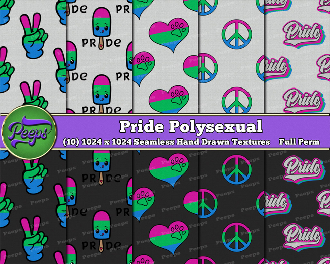 Peeps Textures Pride Polysexual