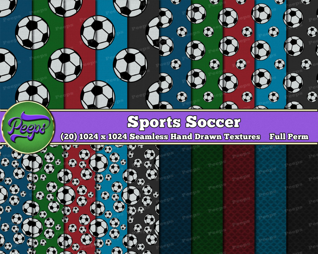 Peeps Textures Sports Soccer