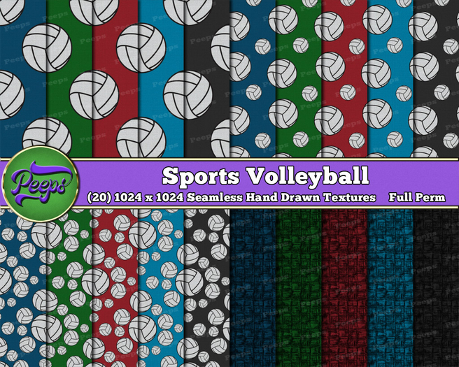 Peeps Textures Sports Volleyball