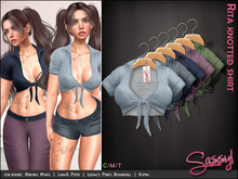 ~Sassy!~ Rita knotted shirt - Denim