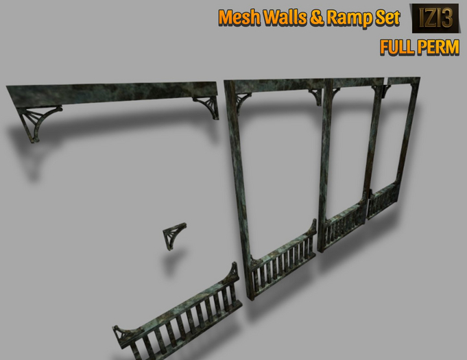 Mesh Walls & Ramp Set - Full Perm