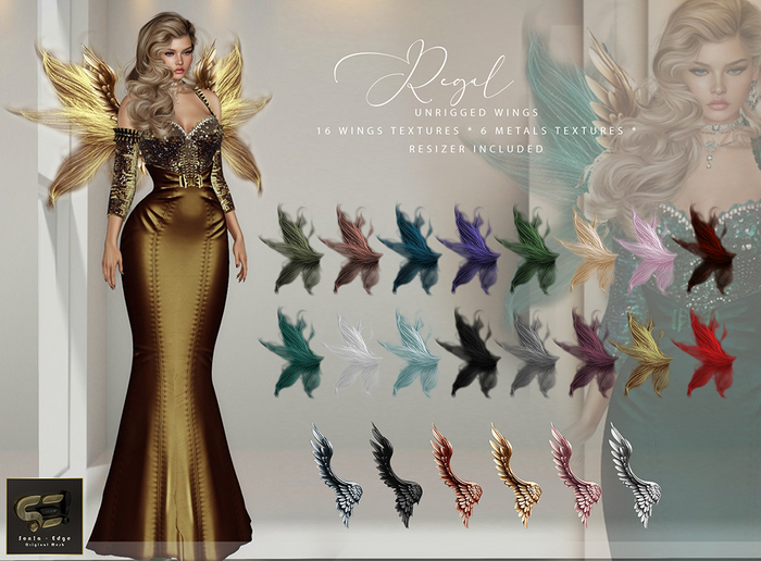 Son!a-Edge Regal Formal Fantasy Wings - Fatpack