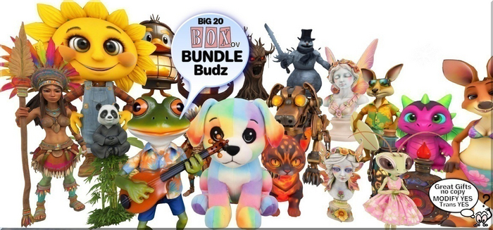 Second Life Marketplace - Big BUDNLE BUDDY Gift Box of 20