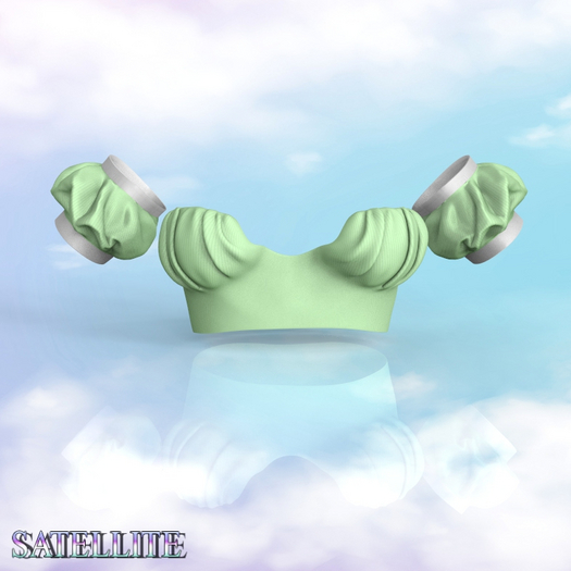Mint Folds Top Erika