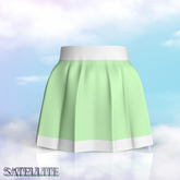 Mint Folds Skirt Kupra