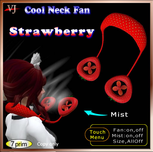 Cool Neck Fan strawberry