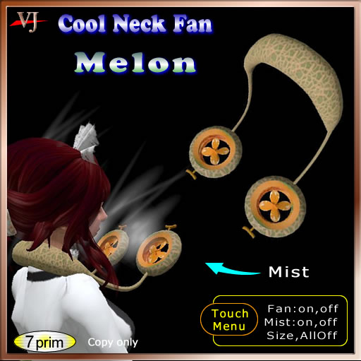 Cool Neck Fan Melon