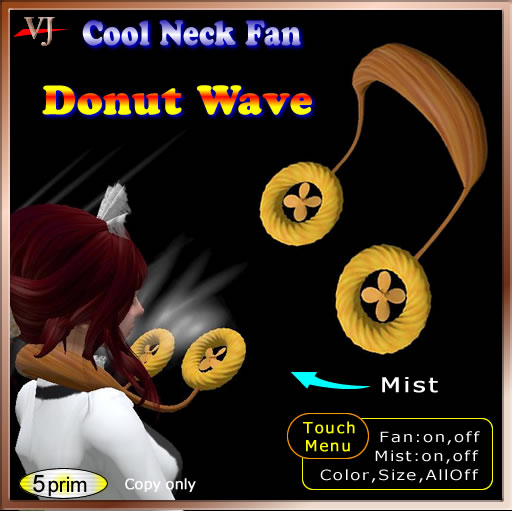 Cool Neck Fan Donut Wave